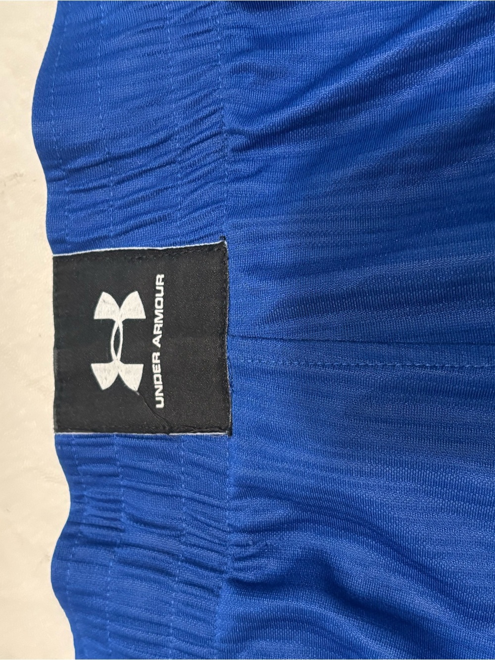 Under Armour Royal Blue and White Men's Training Shorts - Picture 8 of 10